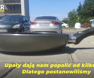 Usmażyliśmy jajko na parkingu w Rzeszowie przy 33 stopniach