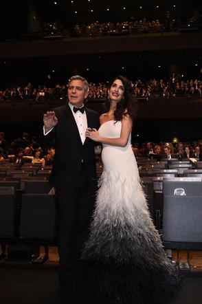 George Clooney i Amal Clooney na gali Cezary 2017