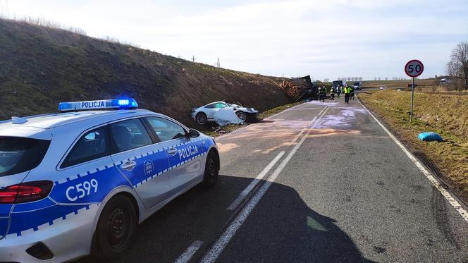 Poważny wypadek w Bilznie koło Wąbrzeźna. Przerażające skutki