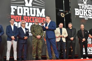 Andrzej Gołota na otwarciu V Forum Polskiego Boksu w Kielcach