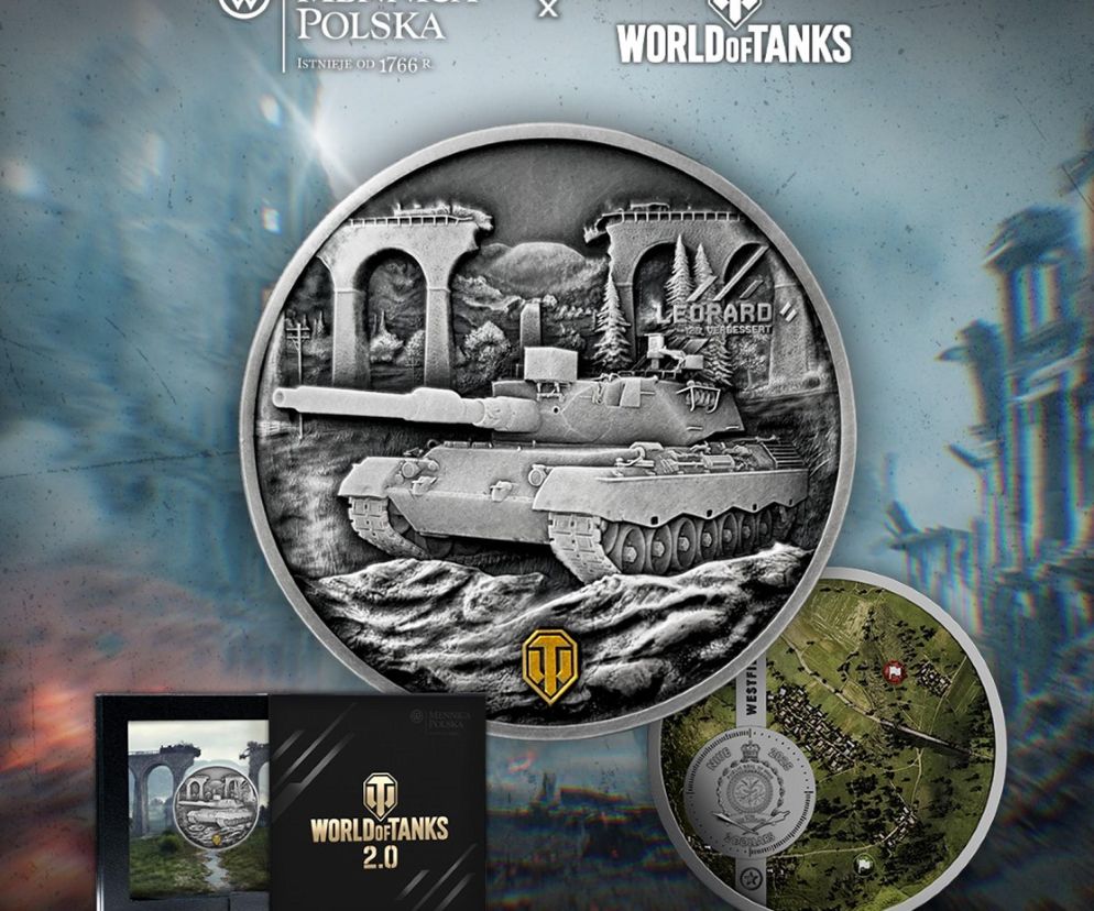 Moneta World of Tanks z Mennicy Polskiej