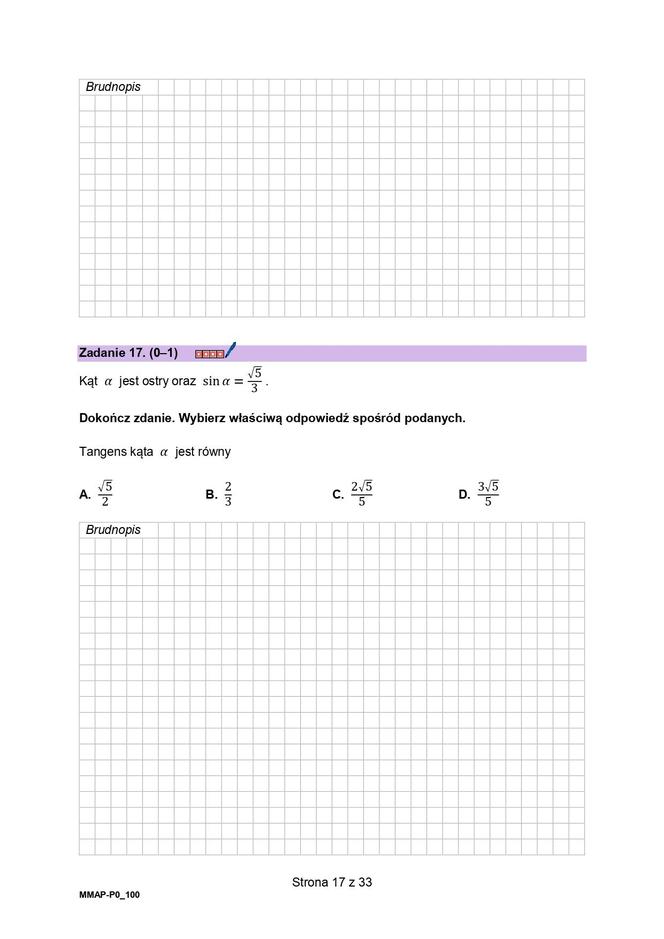 Matura próbna z matematyki 2023 - arkusz CKE