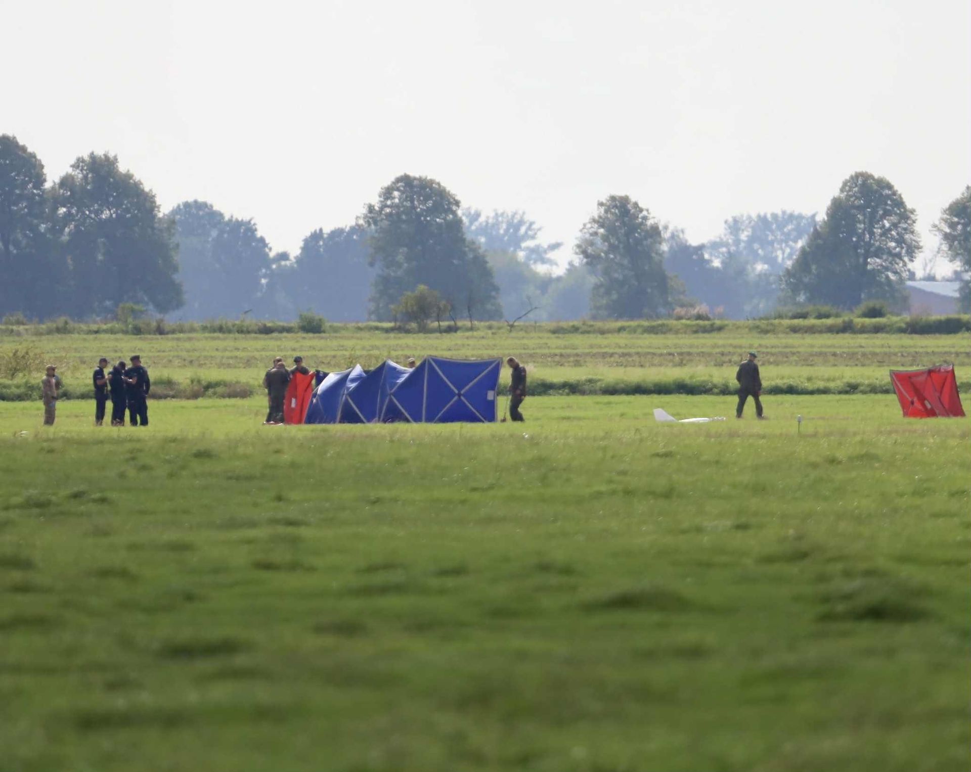 Dron runął na pole rolnika pod Elblągiem