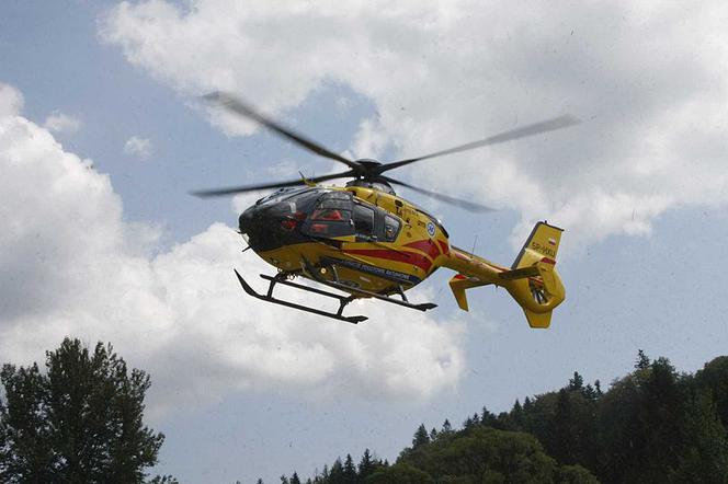 Na A4 w Rudzie Śląskiej lądował helikopter LPR