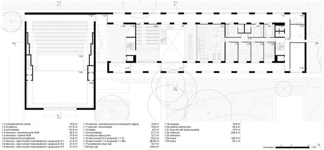 Cztery pomysły na Akademię Muzyczną w Katowicach: SLAS, Konior, MOC i JEMS Architekci