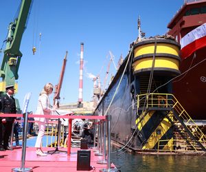 Wodowanie ORP Jerzy Różycki