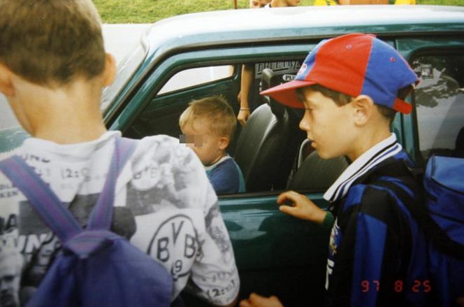 Robert Lewandowski z ojcem Krzysztofem