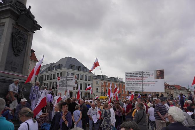 Protest katechetów w Warszawie 21.08.2024