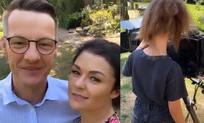 M jak miłość. Katarzyna Cichopek znów zabrała dzieci na plan! Marcin Mroczek nieźle jej przyciął - ZDJĘCIA, WIDEO