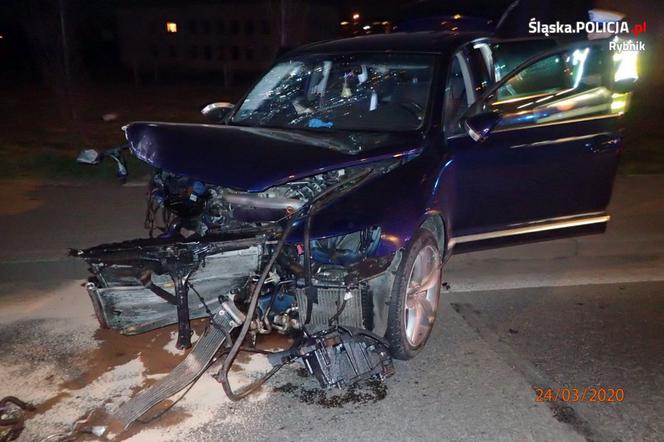 Spowodował wypadek i uciekał pieszo