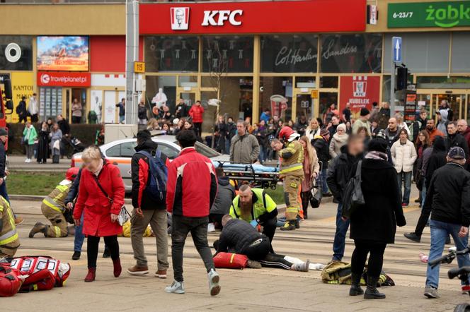 Wypadek w Szczecinie plac Rodła 