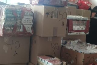 Blisko 13 tys. paczek papierosów bez akcyzy - Policjanci zabezpieczyli je w jednym z mieszkań