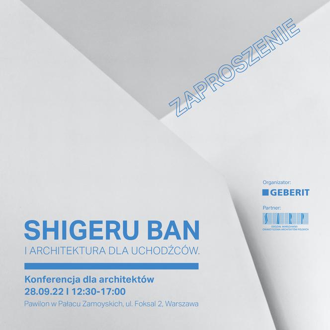 Konferencja Shigeru Ban i architektura dla uchodźców