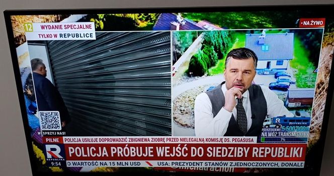 Zbigniew Ziobro w studio TV Republika