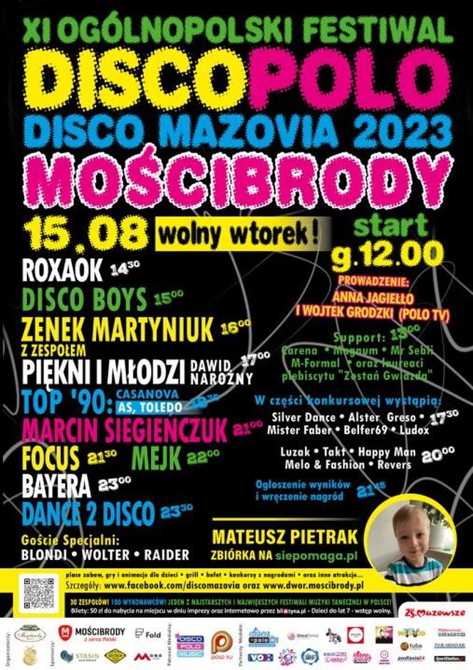 Ogólnopolski Festiwal Muzyki Tanecznej Disco Mazovia już 15 sierpnia w Mościbrodach. Sprawdź harmonogram!