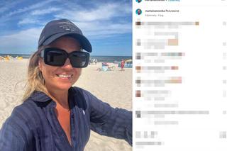 Marta Manowska na plaży