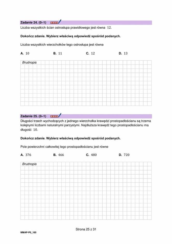 Matura poprawkowa 2024: matematyka. Arkusze CKE i odpowiedzi [Formuła 2023]