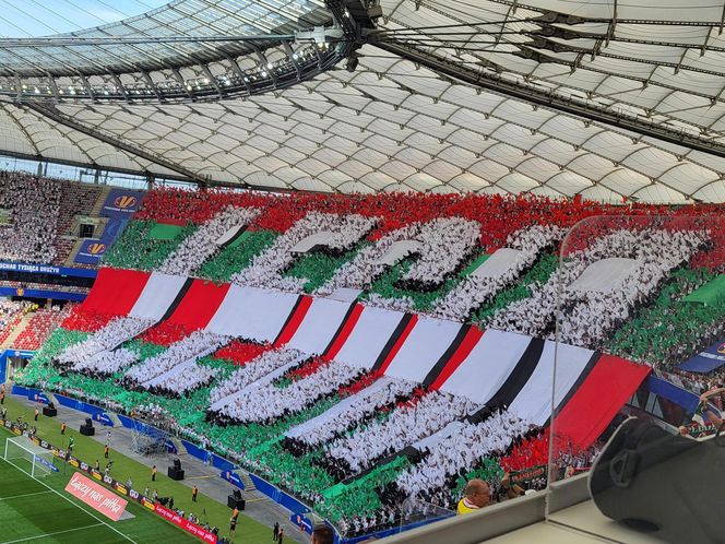 Kibice na meczu Pogoń - Legia