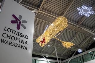 Świąteczna iluminacja na Lotnisku Chopina. Przygotowano wyjątkowe ozdoby