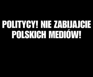 Protest polskich mediów. Teraz wszystko w rękach Senatu
