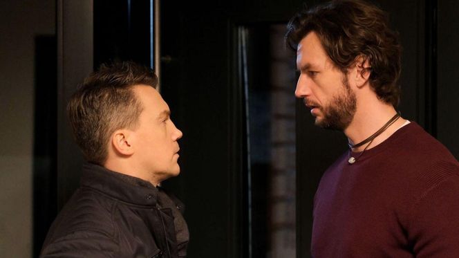 M jak miłość odc. 1859. Jakub Karski (Krzysztof Kwiatkowski), Mariusz (Mateusz Mosiewicz)