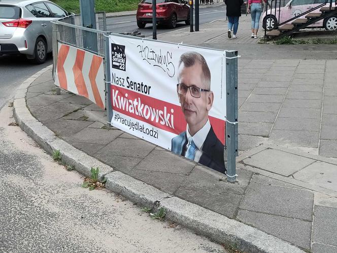 Plakaty wyborcze w Łodzi. Jest ich mnóstwo. Co się z nimi stanie po wyborach?