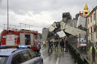 W Genui zawalił się most na autostradzie