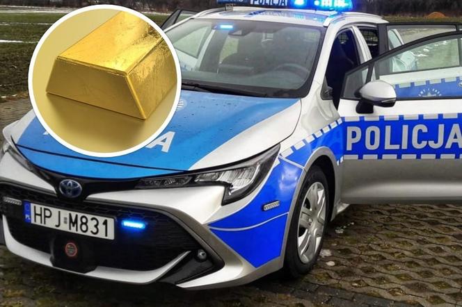 Bandyta ukradł sztabkę złota. Policyjna obława we Wrocławiu 