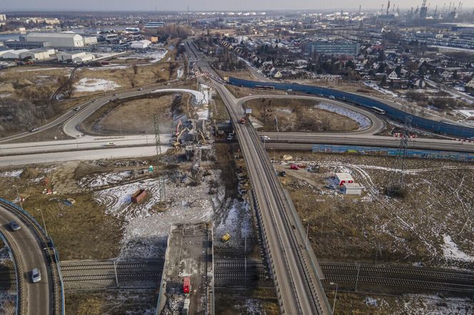 Rozbiórka estakady na ul. Elbląskiej w Gdańsku