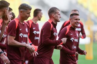 Trening i konferencja prasowa reprezentacji Polski