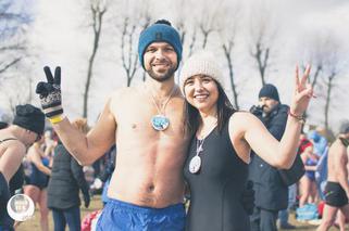 XIV Kąpiel dla odważnych. Morsy wykąpały się na Plaży Miejskiej w Ełku