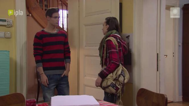 Pierwsza miłość odc. 2305. Krystian (Patryk Pniewski), Melka (Ewa Jakubowicz)