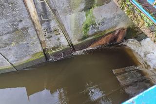 Spływała woda ze zbiornika Siczki