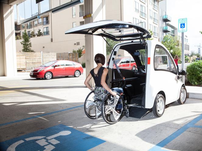 Kenguru - miejkie auto dla osoby na wózku inwalidzkim