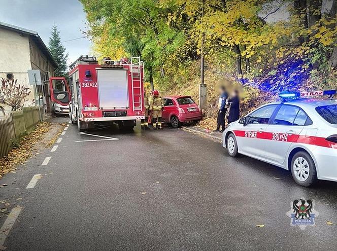Zaparkowany samochód uderzył w pieszą. Wcześniej stało się coś niespodziewanego 