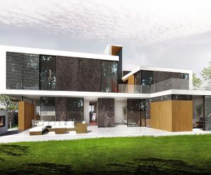 Skyfall House - willa w Krakowie. Elewacja południowa. Fot. BXBstudio Bogusław Barnaś
