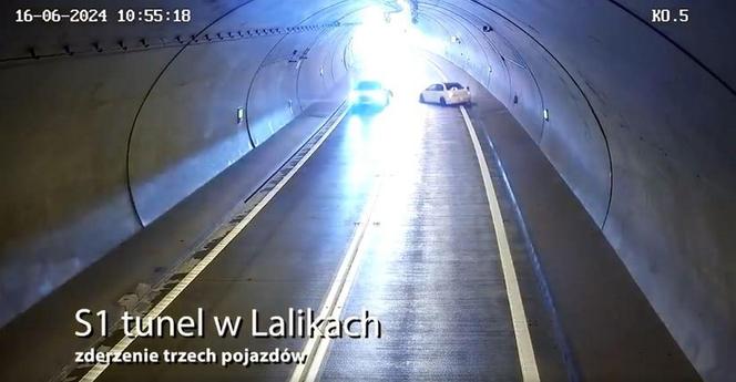 Wstrząsające nagranie z wypadku w tunelu. Kierowca pędził 170 km/h!