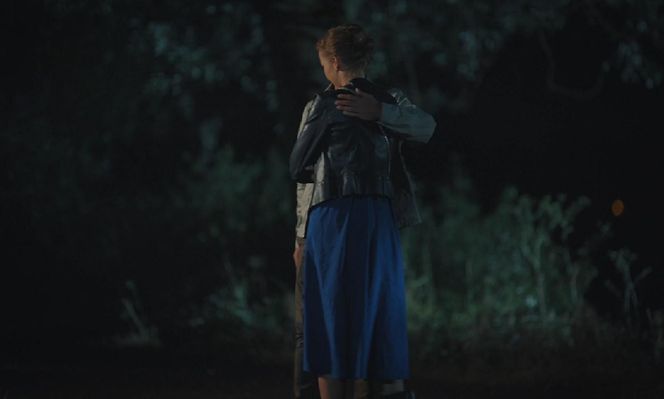 M jak miłość, odcinek jubileuszowy. Natalka (Dominika Suchecka), Adam (Patryk Szwichtenberg)