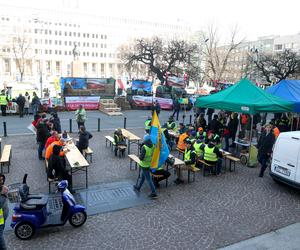 Strajk rolników w centrum Katowic ZDJĘCIA