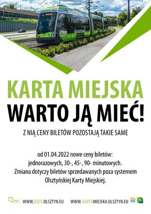 Drożej bilety w Olsztynie