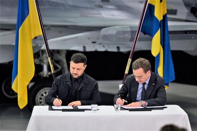 Prezydent Ukrainy i premier Szwecji podpisują list intencyjny