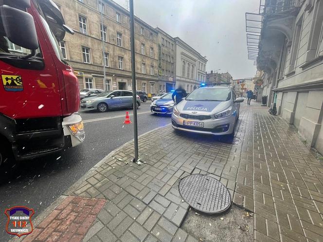 Pożar na parkingu pod Galerią Katowicką