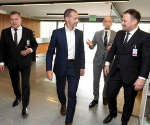 Prezes PZPN powitał prezydenta UEFA. Mamy zdjęcia [GALERIA]