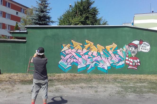 GRAFFITI JAM: W Mielcu powstaje największe graffiti z dotychczasowych w tym mieście [GALERIA]