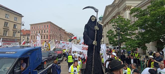 Wielki protest rolników w Warszawie. Utrudnienia na drogach