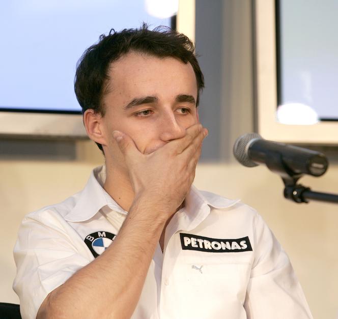 Robert Kubica zdenerwowany