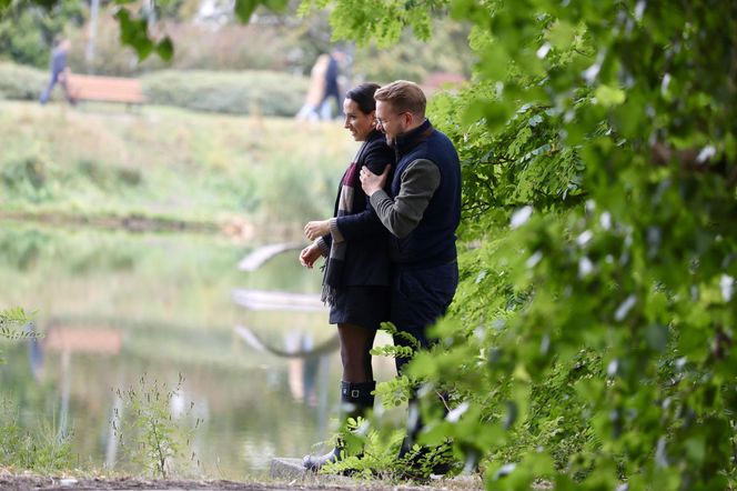 Jacek Ozdoba odpoczywa z żoną po ślubie