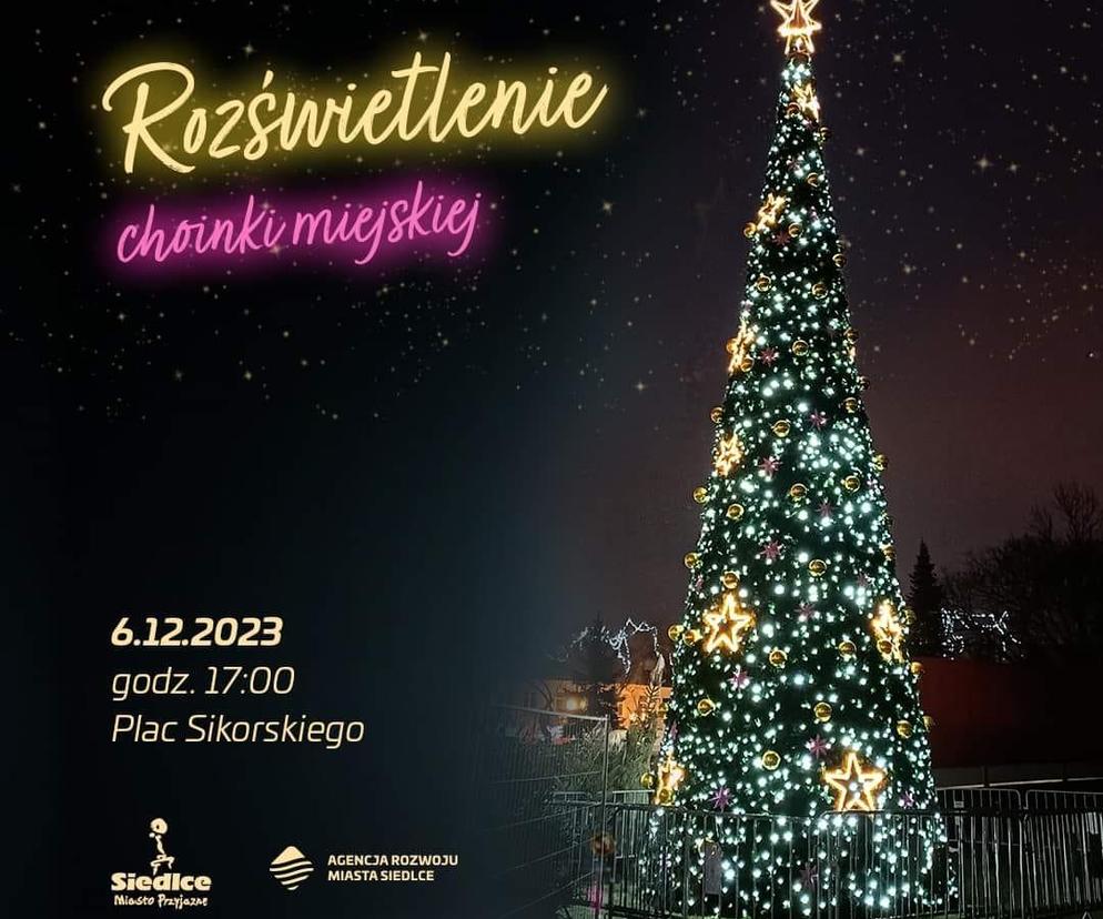 Rozświetlenie miejskiej choinki i innych ozdób świetlnych w Siedlcach już 6 grudnia!