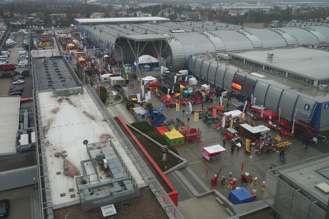 Widok na Targi Kielce i okolice z wieży Sigma