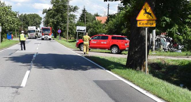 Malbork: Helikopter w akcji. Samochód w rowie [ZDJĘCIA]